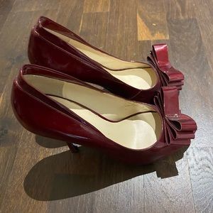 Red 7.5 Nine West heels